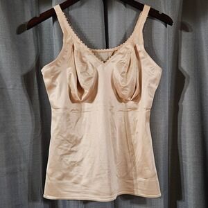 Ruby Ribbon Ultimate Cami 3012 Beige Nude Shapewear Wireless Size 42 Compression